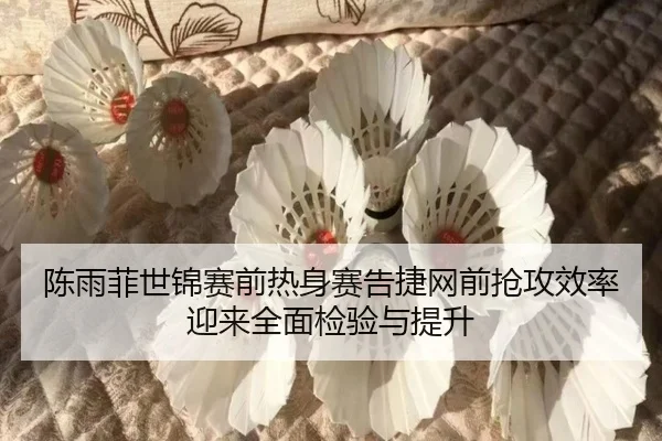 陈雨菲世锦赛前热身赛告捷网前抢攻效率迎来全面检验与提升